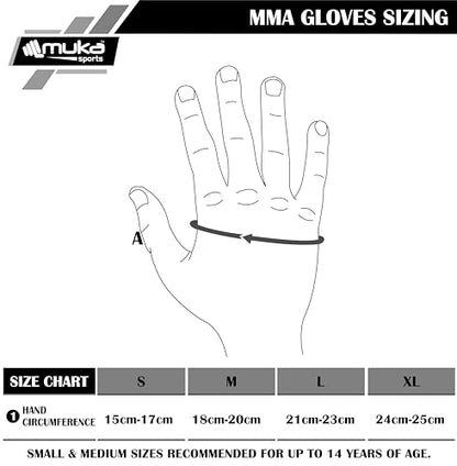 MMA Gloves Men - Open Palm Punching Bag Gloves – Synthetic Leather Martial Arts Boxing Gloves for Men and Women - Workout Gloves for Grappling, Sparring, Muay Thai & Kickboxing - color: Red
