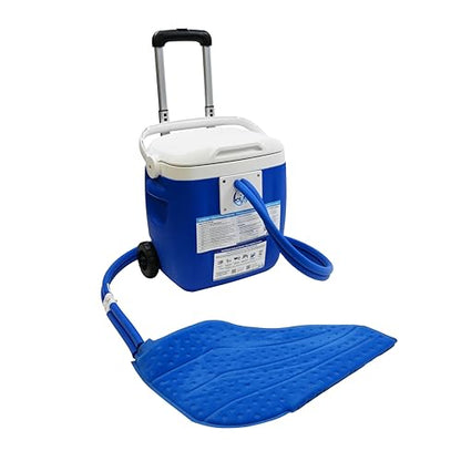 Polar Active Ice 3.0 Cold Therapy Ice Machine System with Programmable Timer, Large Foot Therapy Compression Pad, Lightweight 16 Quart Cooler, Quiet Pump, Strong Cryotherapy Pain Relief Treatment - style: Large Foot Pad