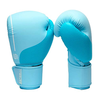 Sanabul Easter Egg Boxing Gloves for Women, Pro Training MMA Kickboxing Muay Thai Gloves, Sparring Punching Heavy Bag - color: Ice Blue, size: 12 oz