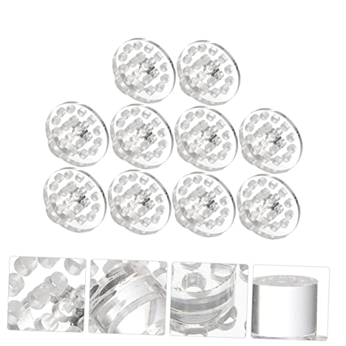 Happyyami 10pcs Coral Button Bracket Fish Tank Stand Coral Plugs Coral Bracket Baseboard Trim Coral Rack Magnetic Fish Tank Coral Rack Fish Tank Accessories Rounde Equipment Aquarium Acrylic