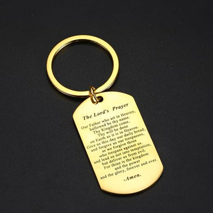 The Lord's Prayer Keychain - Our Father who art in Heaven: Matthew 6:9-13