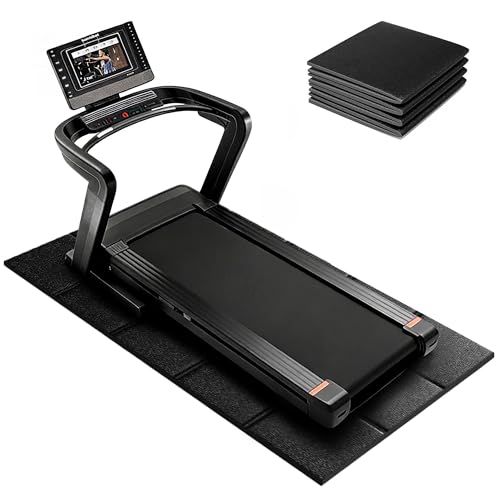 Treadmill Mat – 79" x 39", 1/4" Thick Non-Slip Walking Pad Mat for Carpet Floors & Hardwood, Shock Absorbing Exercise Mat & Under Treadmill Mat for Floor Protection in Home Gym