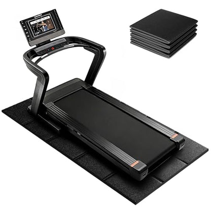 Treadmill Mat – 79" x 39", 1/4" Thick Non-Slip Walking Pad Mat for Carpet Floors & Hardwood, Shock Absorbing Exercise Mat & Under Treadmill Mat for Floor Protection in Home Gym