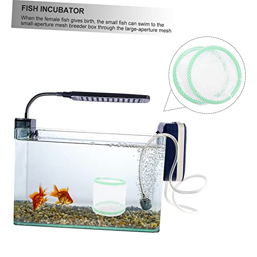 COLLBATH 2pcs Fish Breeding Net for Aquarium Aperture Isolation Box for Fish Fry Incubator Easy to Clean and Install Safe Hatchery Net