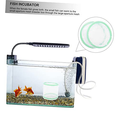 COLLBATH 2pcs Fish Breeding Net for Aquarium Aperture Isolation Box for Fish Fry Incubator Easy to Clean and Install Safe Hatchery Net