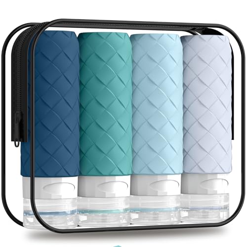 Silevoler Travel Bottles for Toiletries, TSA-Approved Travel Size Container - color: Mint Greeen