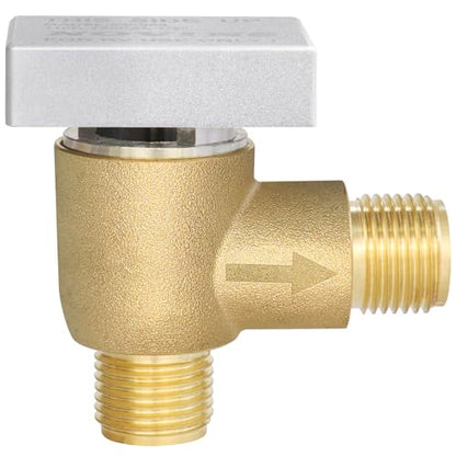 RV Vacuum Breaker Check Valve,Brass Camper RV Black Tank Flush Check Valve | Replace Leak RV Vacuum Breaker on Black Tank System,Reduce Noise&Wet Floor,Prevent Backflow,Improve Freshwater 571-VAC-CHK-A - color: Brass