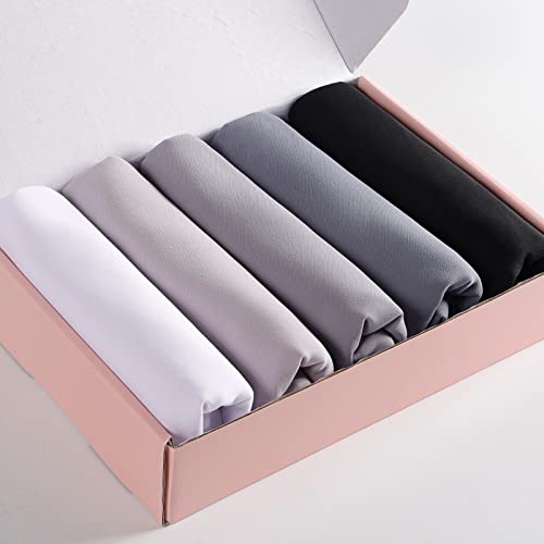 Febfim 4 PCS Muslim Women Soft Premium Solid Chiffon Hijab Scarves Shawl Long Scarf Wrap Scarves with Gift Box - color: Gold