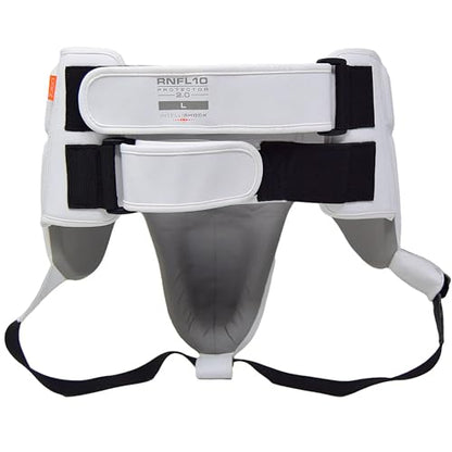 RIVAL Boxing RNFL10 360 Groin Protector with Intelli-Shock D3O Foam, Intelligently Adapts to The Intensity of Any Hit - color: White, size: Medium