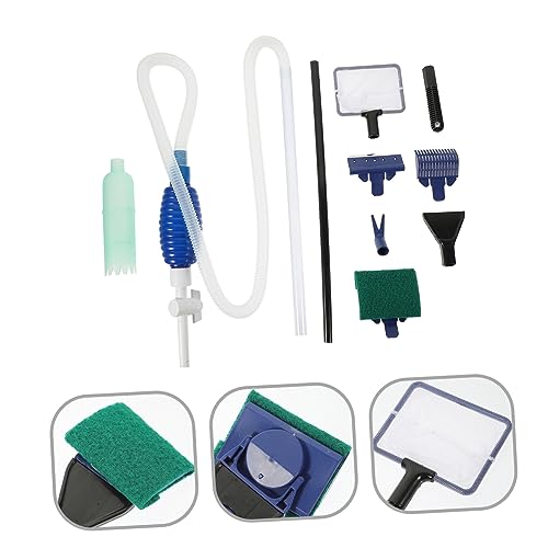 Mipcase Complete Fish Tank Cleaning Tools Set Long Handle Brush Aquascaping Tools Vacuum Cleaner Random Color
