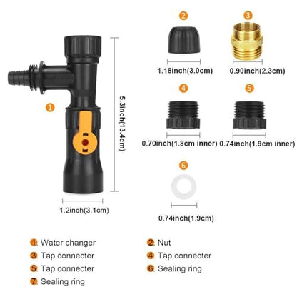 Plastic Fish Tank Water Changer Connector Cleaning Tools Faucet Nozzles Pump Adapters Aquarium Water Changer Tank Maintenance