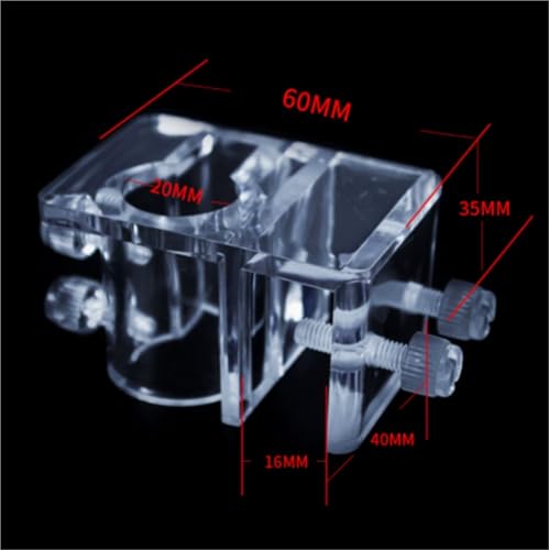Aquarium Fish Tank Inflow Outflow Tube Holder 6pcs 26mm Large Pipe Water Tube Fixed Clip Acrylic Aquarium Water Tube Holder Water Pipe Hose Mount Bracket Fish Tank Hose Clamp(20mm) - size: 20mm