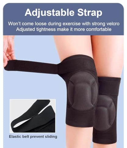 SUJAYU 2 Pack Turtle Volleyball Knee Pads for Women Men Wrestling Knee Pads Wrestling Gear, Crash Pad Snowboarding Gear Knee Protector Soft Knee Pad for Work (Small) - size: Small