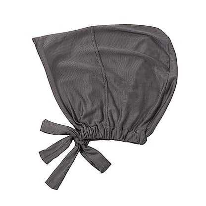 Yeieeo Instant Chiffon Hijab with Undercap (Tube or Bandage Cap), Breathable, no sweat buildup,Solid Chiffon Head Wraps - color: Dark Grey3