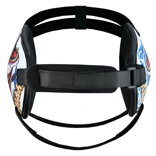 ROAR-INT Kid's Ear Guard BJJ Grappling Head Guard Adjustable Wrestling Headgear for Boys and Girls Earguard MMA Jiu Jitsu (Shark/Black (2Pcs)) - color: Shark/Black (2pcs)
