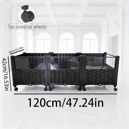 Turtle Tank, Reptile breeding Tank, Large Enclosure for Land Turtles, Large Enclosure for sea Turtles, Habitat for sea Turtles, Optional Increase in Quantity, add 10 Wheels, Turtle Supplies