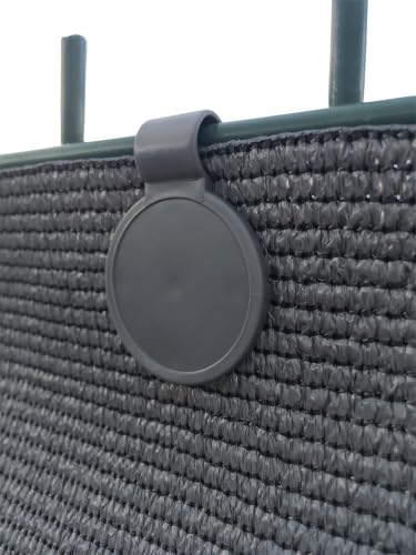 Shade Cloth Plastic Clips, UV Treated | 20 Pack, Color Anthracite Grey - color: Anthracite Grey, size: 20 Pack