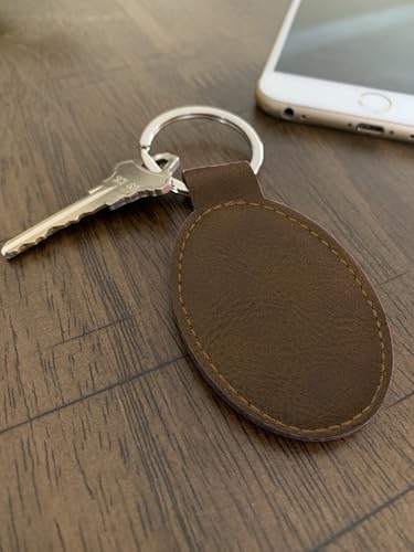 LaserGram Oval Keychain, Allah 2, Personalized Engraving Included (Chocolate Brown) - color: Chocolate Brown