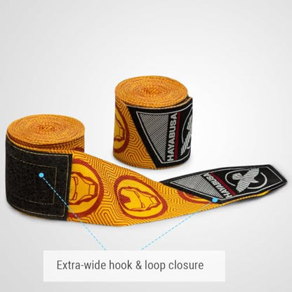 Hayabusa Marvel Hero Elite Mexican Style Boxing Hand Wraps for Men & Women - color: Iron Man