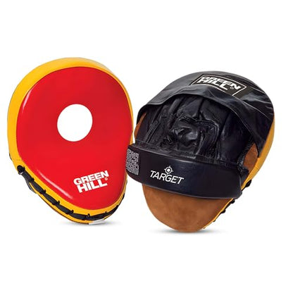 Green Hill Focus Mitts Boxing Pads - color: RED/YELLOW/BLACK