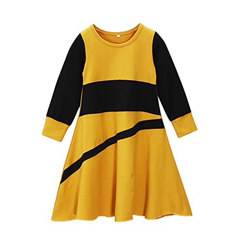 IBTOM CASTLE Abaya for Girl Kids Hijab Scarf Muslim Dress Two-piece Ramadan Prayer Clothes Islamic Arabic Kaftan Khimar Robe - color: Yellow, size: 9-10 Years
