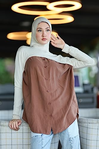 para life Hijab-Dickey-BoleroArm Sleeve With Hijab-Hijab&Armsleeve|Shrugs For Women-Arm Sleeve|Arm Sleeves For Women - color: Beige