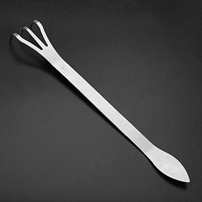 Stainless Steel 3 Prong Root Rake Pick Set, Bonsai Tool Root Pick Rake Gardening Tools
