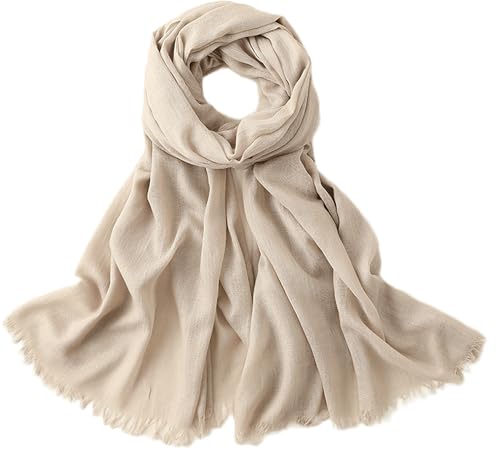 Womens Soft-Cotton-Linen Lightweight-Scarfs Fashion Gauze Shawl Wrap 75*39 - color: Green