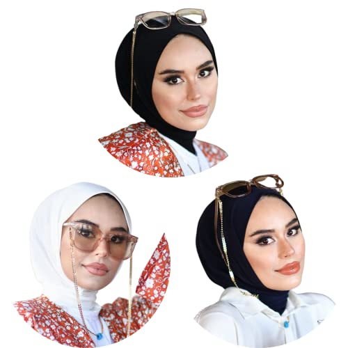 para life Snap Hijab for Women, Breathable Instant Hijabs|Standard Size Stretchable Cotton Sandy|Jersey Undercap - color: Assorted