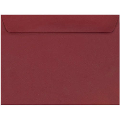 JAM PAPER 9 x 12 Booklet Premium Envelopes - Dark Red - 25/Pack - color: Dark Red, size: 25 per Pack