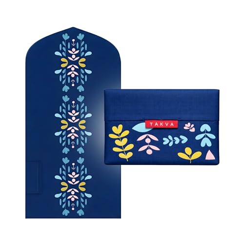 TAKVA The Pocket Sejadah Limited Edition | Portable Prayer mat, Muslim Gift, Ramadan Present (Scandinavian Blue)