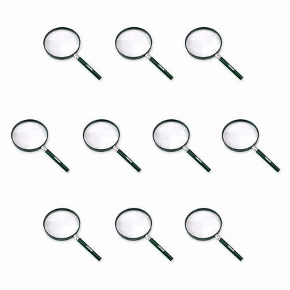 Carson HU-20AMMU Bigeye Magnifier with Oversized Lens (Set of 10), 5" - size: Pack of 10