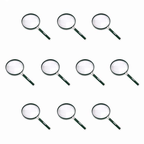 Carson HU-20AMMU Bigeye Magnifier with Oversized Lens (Set of 10), 5" - size: Pack of 10