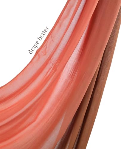 Special Ombre Modal Cotton Hijab Scarf for Women, Graceful Gradient Muslim Head Scarfs - color: Ombre Sunrise