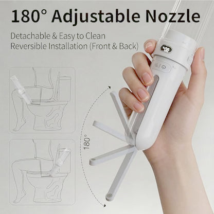 Portable Bidet for Travel,Personal Hygiene Sprayer Bottle - color: White