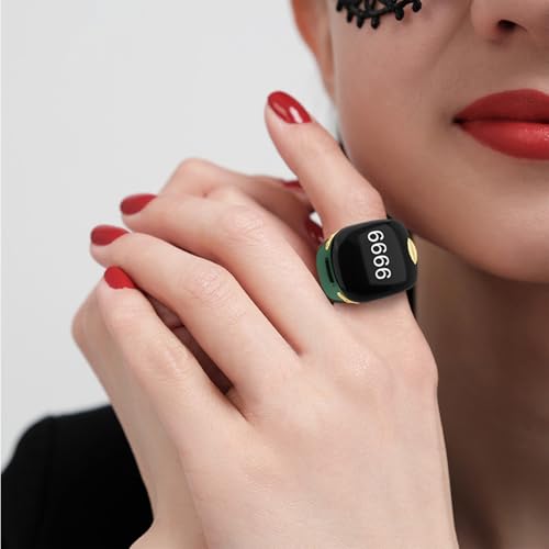 Interchangeable Tasbih Zikr Rings 3 Size Digital Prayer Counter Electronic Counting for Digital Counter - color: Black