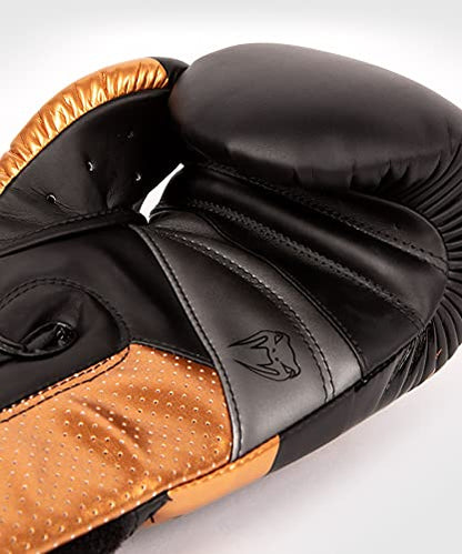 Venum Elite Evo Boxhandschuhe - color: Black/Bronze, size: 12 oz