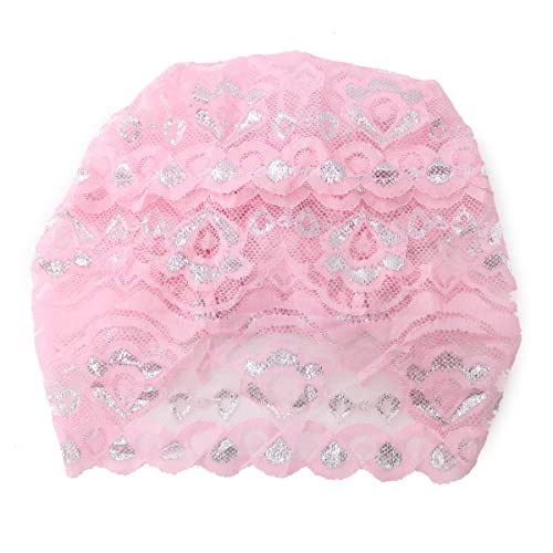 Vpang 5 Pack Womens Muslim Inner Hijab Caps Shiny Lace Head Cover Stretch Beanie Turban Hat Chemo Cap Headwrap Cover - color: Set 1