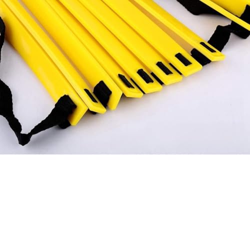 Tbest Speed Agility Training Ladder 12 Adjustable Flat Rungs 6m for Football Soccer