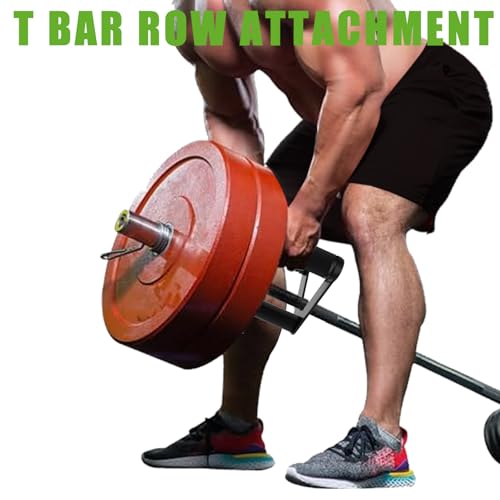 Double D Row Handle LAT Pulldown Attachments, 1.3 Inch Diameter Big Comfort Rubber Grip V Bar Attachmentt for Cable Machine Home Gym Accessory - color: Double D&Tricep Rope