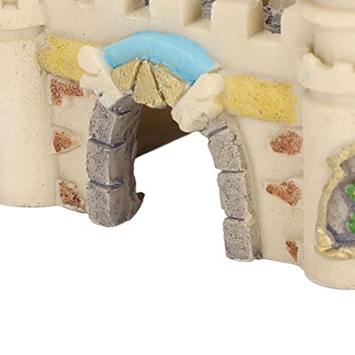 Zerodis Aquarium Resin Castle Decoration, Fish Castle Decorations Castle Resin Cave Hide House Fish Decorations for Aquarium Ornament Accessories