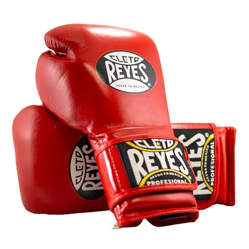 CLETO REYES Training Boxing Gloves with Hook and Loop Closure for Sparring and Heavy Punching Bags, Men and Women, MMA, Kickboxing, Muay Thai - color: Classic Red, size: 14oz.
