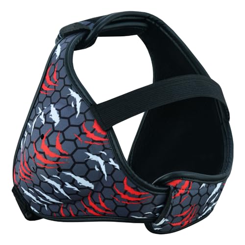 ROAR-INT Wrestling Headgear Men BJJ Ear Guard Protection MMA Grappling Cauliflower Helmet - color: Red (Pack-1)
