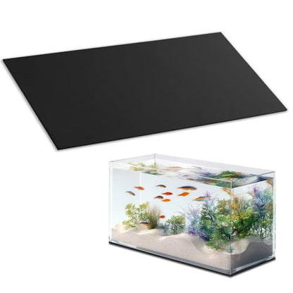 15 x 30 Inch Fish Tank Pad, Aquarium Leveling Mat, Black | Water-Resistant Surface, Easy to Cut, Helps Cushion the Tank Base, Suitable for Aquariums and Terrariums - color: Black, size: 15 x 30in