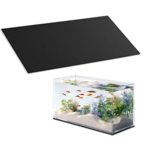 12 x 30 Inch Fish Tank Pad, Aquarium Leveling Mat, Black | Water-Resistant Surface, Easy to Cut, Helps Cushion the Tank Base, Suitable for Aquariums and Terrariums - color: Black, size: 12 x 30in
