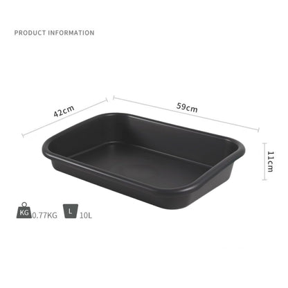 Garden Tidy Tray, Multifunctional One Piece Potting Tray for Seeding, Mixing, Growing and Storage, Succulent and Cactus Soil Potting Mix 23"x16.4"x4.3" (Black) - color: Black