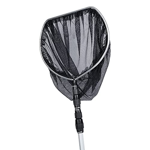 TetraPond Telescoping Pond Net, 14" Ring | Extends To 5', Flattened Top Edge, 16" Deep Net, Safe Fish Retrieval - size: 1 ct
