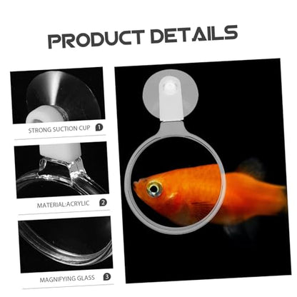 BESPORTBLE Magnifier for Fish Tank Glass Cup for Aquarium Exploration View of Landscapes Small Animals and Plants Educational Tool for Nature Observation