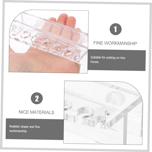 VANZACK Acrylic Aquarium Tool Organizer Rack for Fish Tank Maintenance Lightweight Wall-Mounted Storage for Scissors Tweezers and Tongs Design for Easy Access and Installation