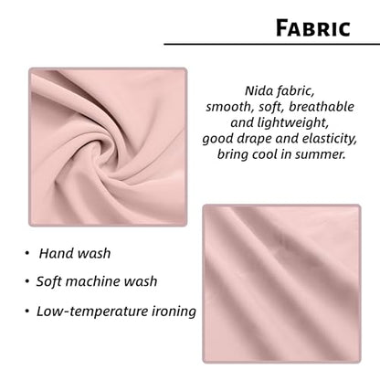 Women Abaya Dress with Belt Muslim Bell Sleeve Robe Islamic Prayer Jilbab | with Belt, A-line Skirt, Bell Sleeve - color: Pink, size: Medium